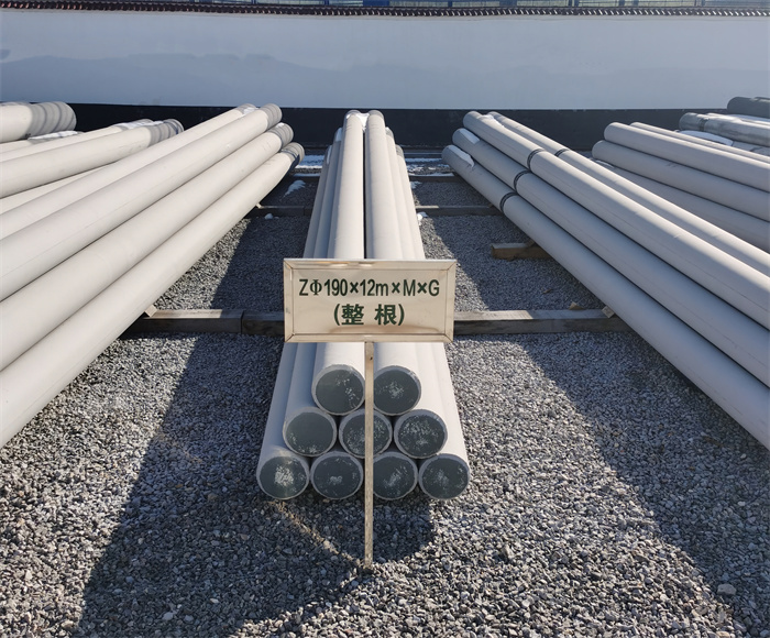 洛龙190×12米钢筋混凝土水泥电线杆